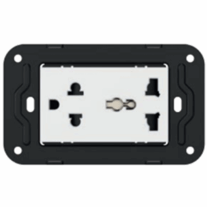 Ổ cắm kích thước 3/3, tiêu chuẩn Châu Âu, ổ đôi