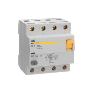 RCCB IEK KARAT MDV20-4-080-030 4P 80A 30mA 6KA TYPE AC