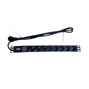Thanh nguồn PDU ITK 8 ổ cắm Schuko Model PH12-8D1-P